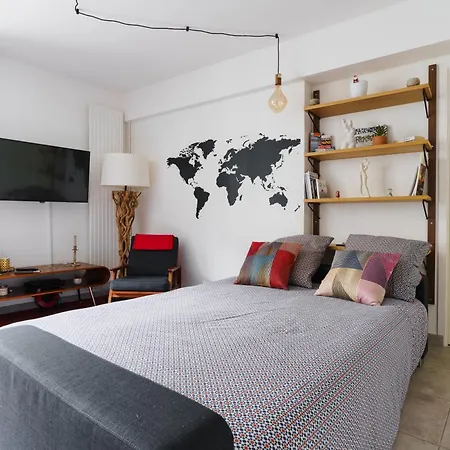 Daire Bright And Airy 1bd Quartier De La Gare *